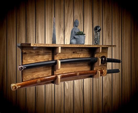 samurai sword wall stand|samurai sword wall hangers.